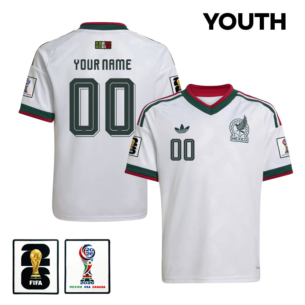Mexico National Team 2026 Youth Away Soccer Jersey - White