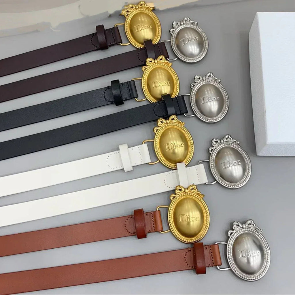Dior Médaillon Belt 25mm Smooth Calfskin