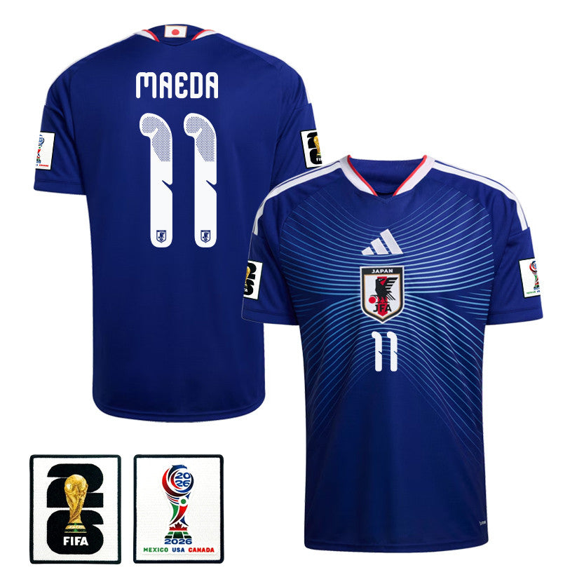 Daizen Maeda 11 Japan National Team 2026 Home Soccer Jersey - Blue, Men