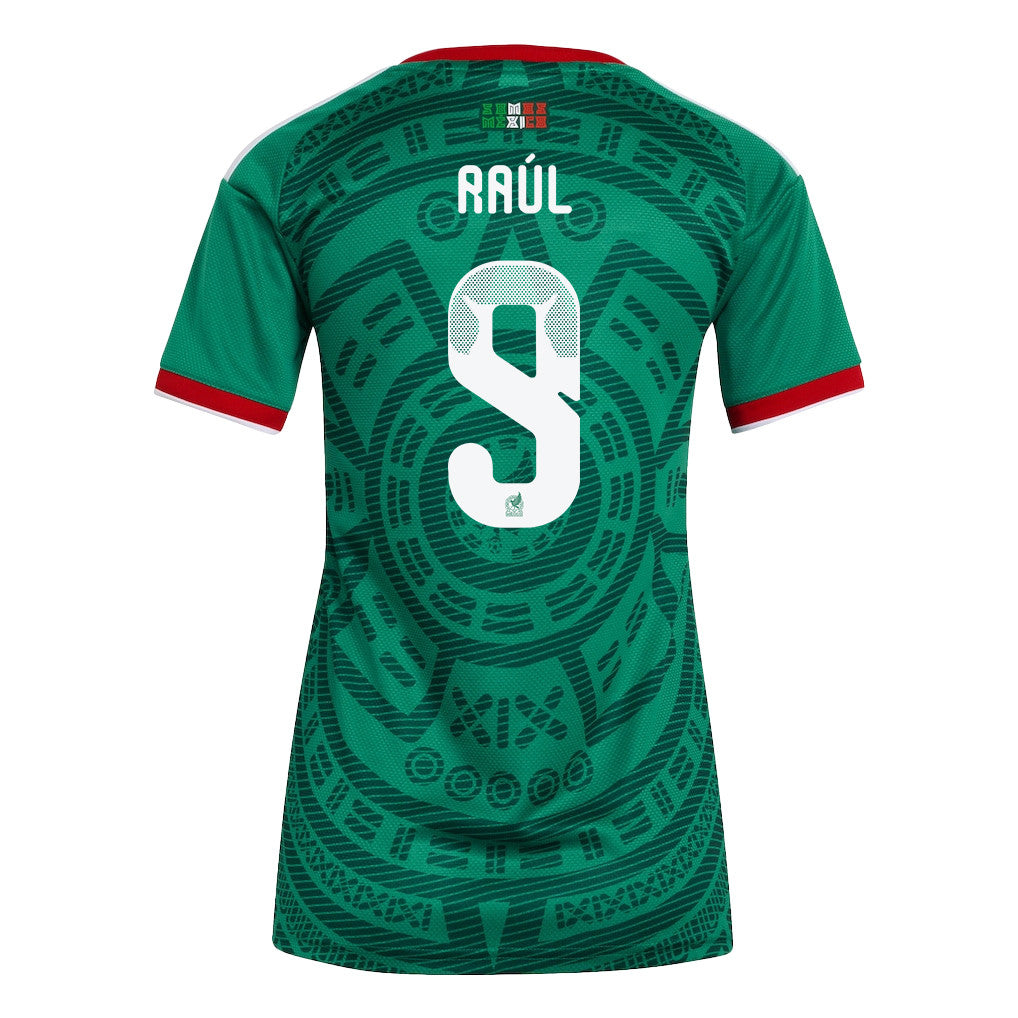 Raúl Jiménez 9 Women's Mexico National Team 2026 Home Soccer Jersey - Green