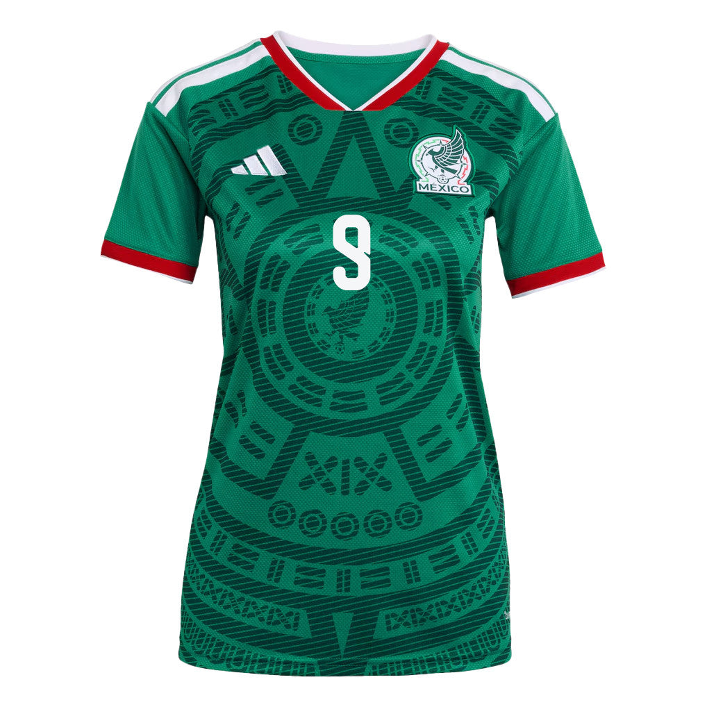 Raúl Jiménez 9 Women's Mexico National Team 2026 Home Soccer Jersey - Green