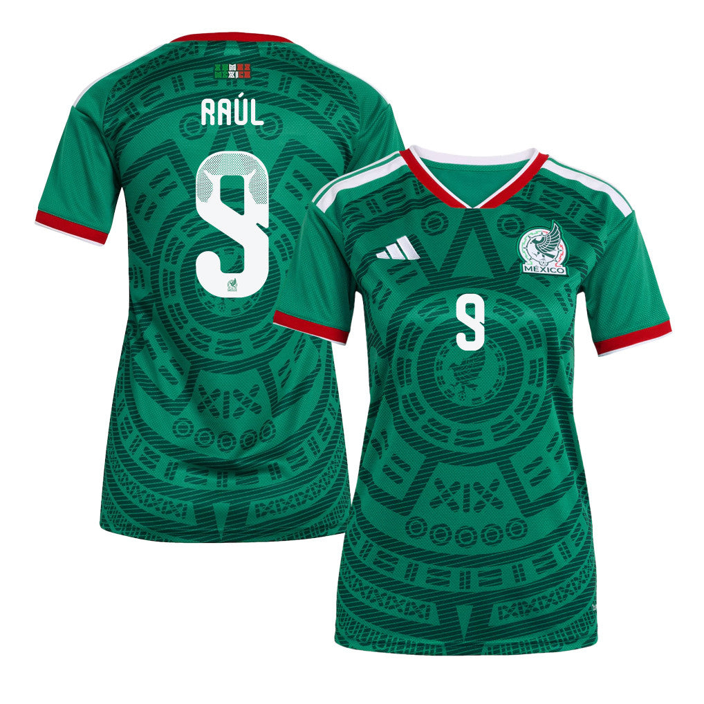 Raúl Jiménez 9 Women's Mexico National Team 2026 Home Soccer Jersey - Green
