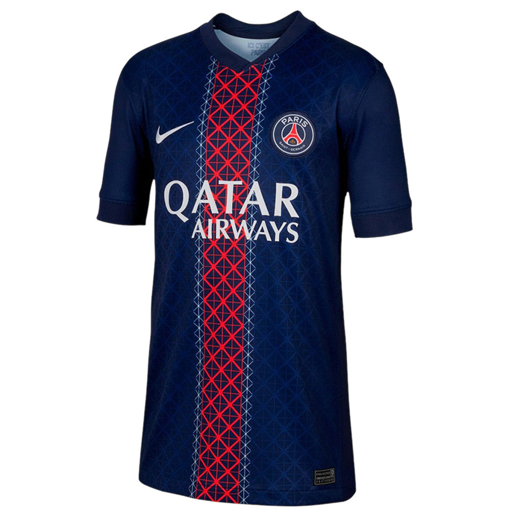 Désiré Doué 14 Paris Saint-Germain 25/26 Home YOUTH Soccer Jersey - Navy