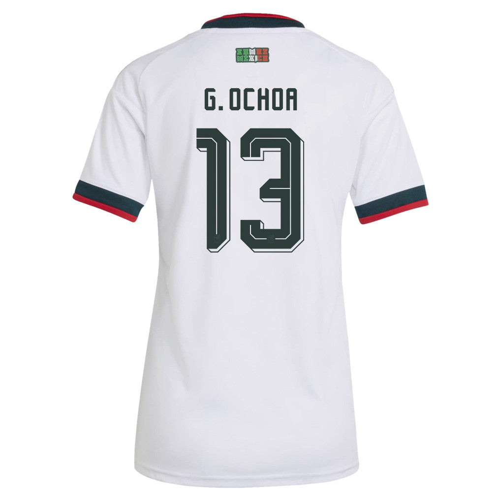 Guillermo Ochoa 13 Women's Mexico National Team 2026 Away Soccer Jerseys - White