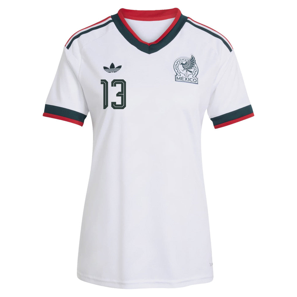 Guillermo Ochoa 13 Women's Mexico National Team 2026 Away Soccer Jerseys - White