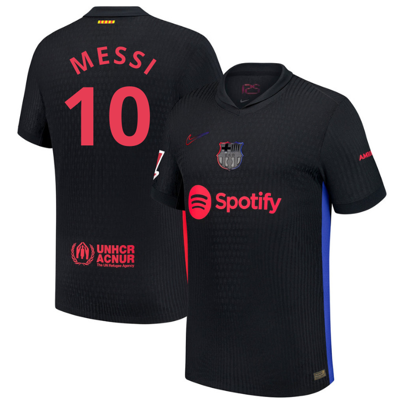 Messi 10 Barcelona 2025 Away Player Soccer Shirt - Black