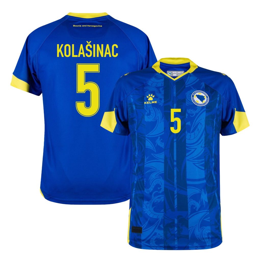Sead Kolašinac 5 Bosnia and Herzegovina 2026 Home Soccer Jersey - Blue, Men