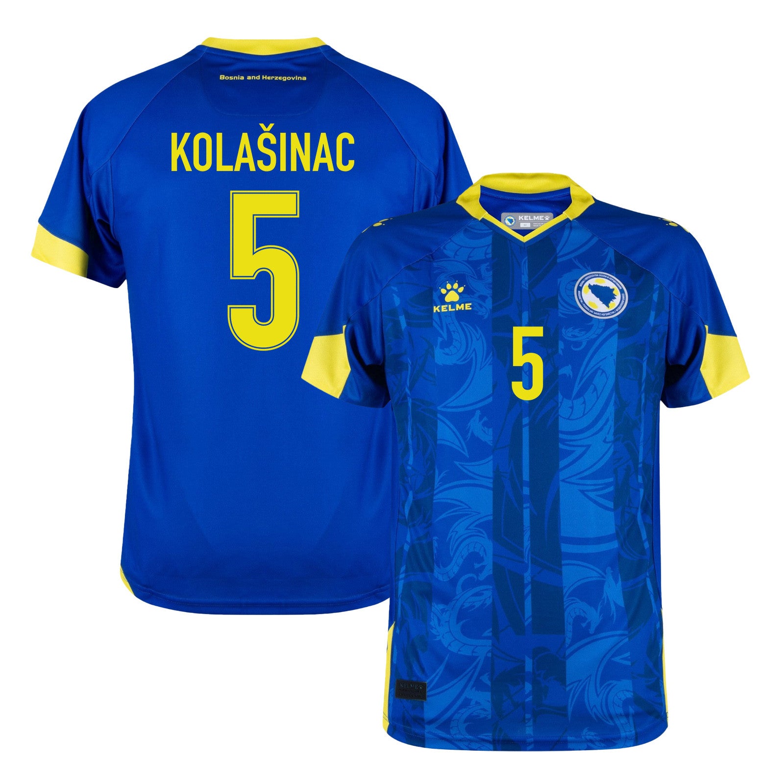 Sead Kolašinac 5 Bosnia and Herzegovina 2026 Home Soccer Jersey - Blue, Men
