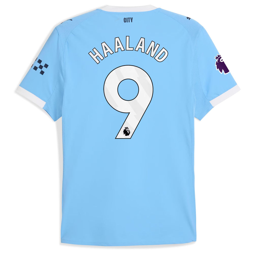 Erling Haaland Manchester City 2025/26 Home Player Soccer Shirt - Sky Blue