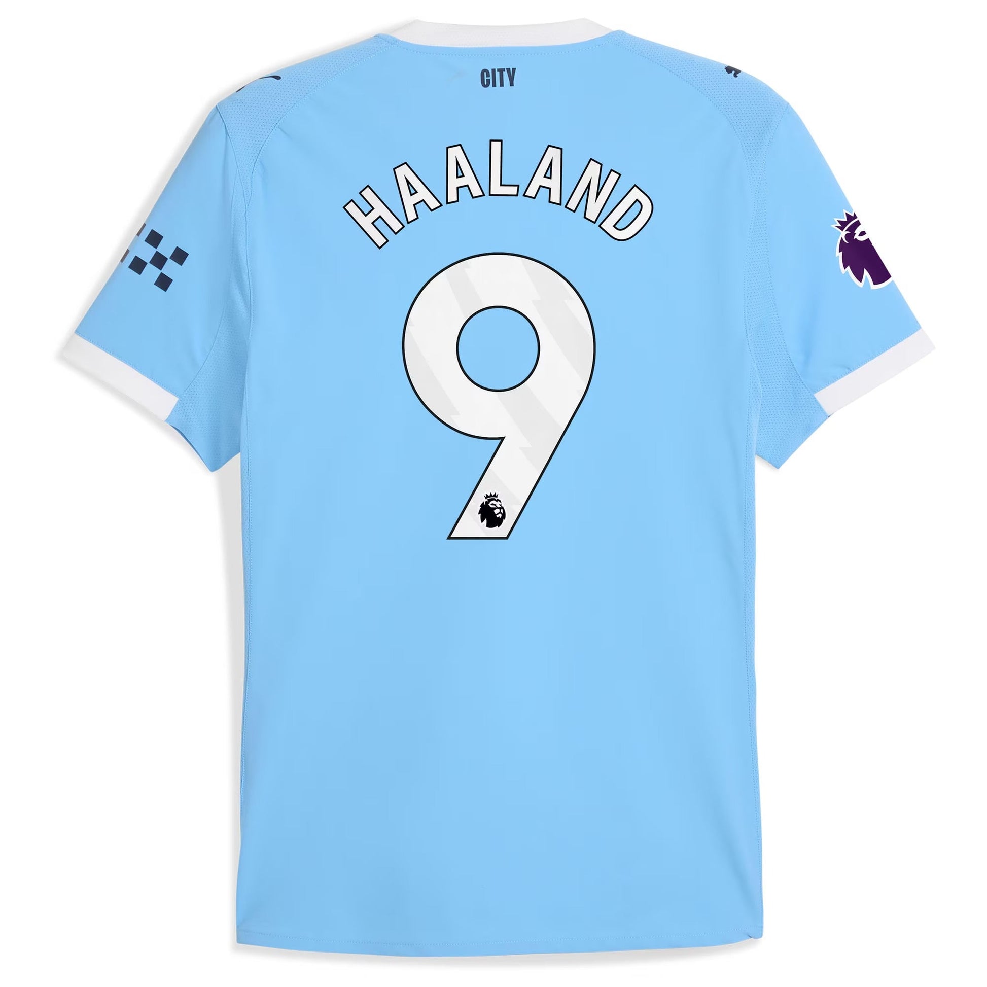 Erling Haaland Manchester City 2025/26 Home Player Soccer Shirt - Sky Blue