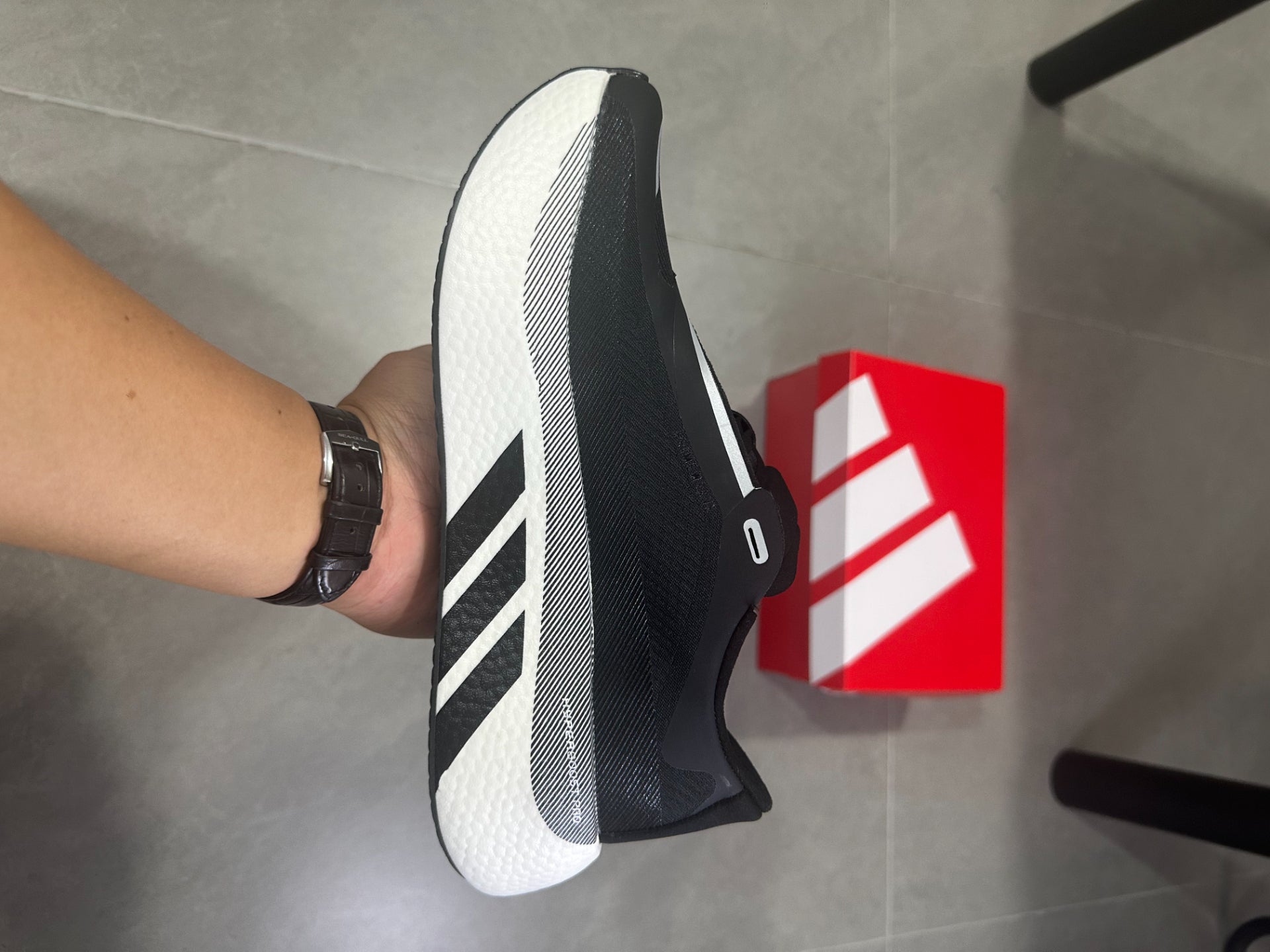 Adidas HYPERBOOST EDGE Running Shoes Black | White