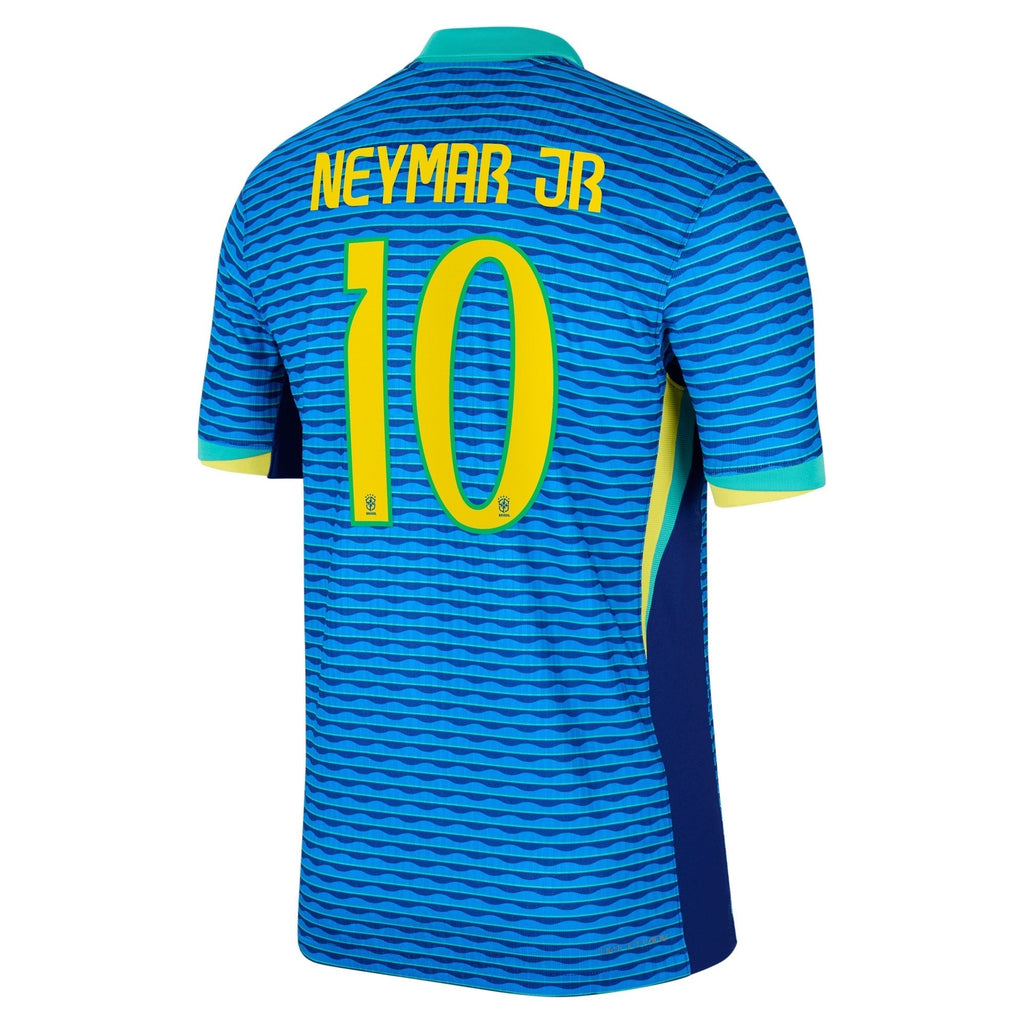 Neymar Jr. Brazil National Team 2024 Away Match Player Soccer Shirt – Blue