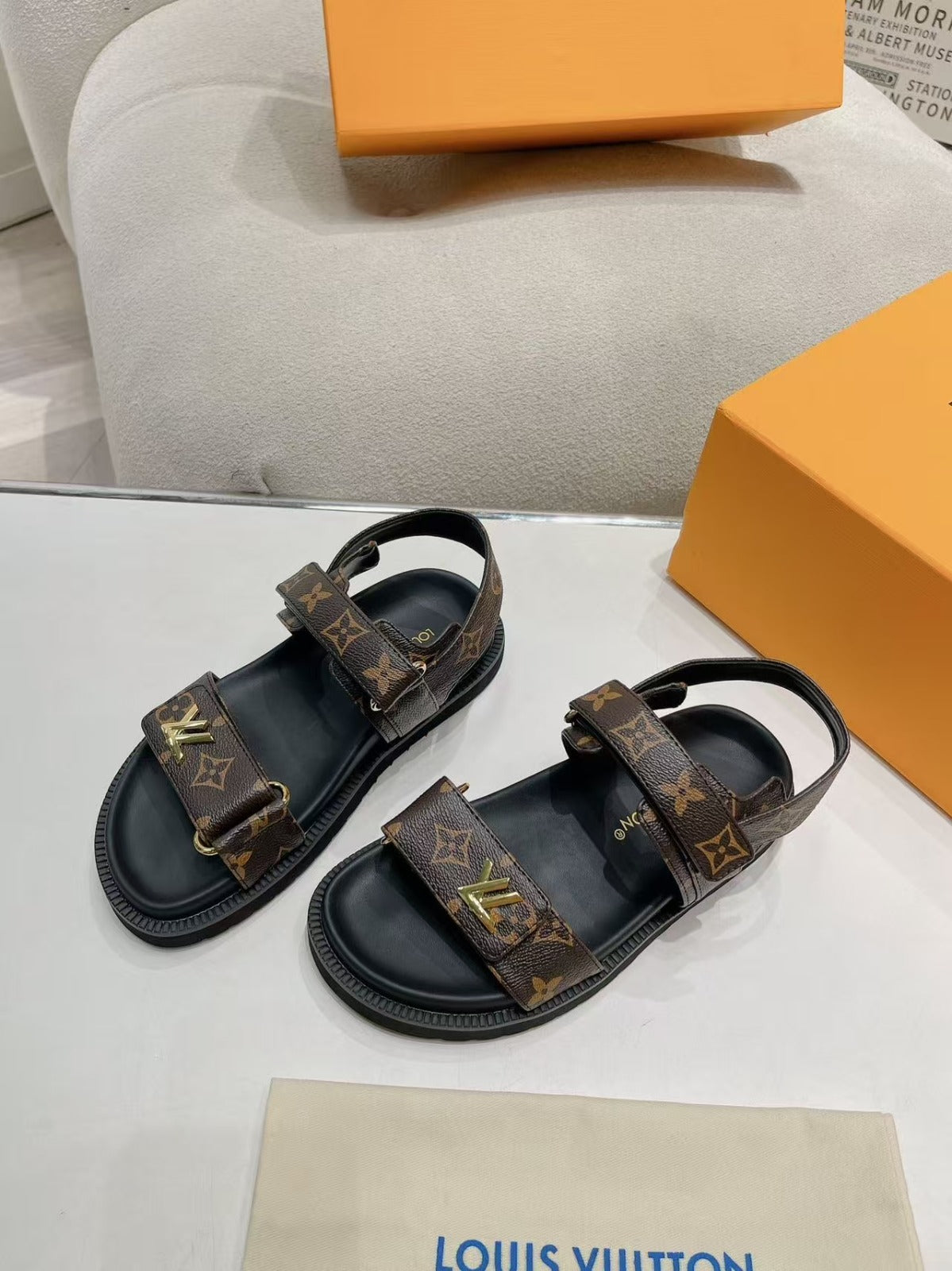 LV Sunset Comfort Flat  Sandals