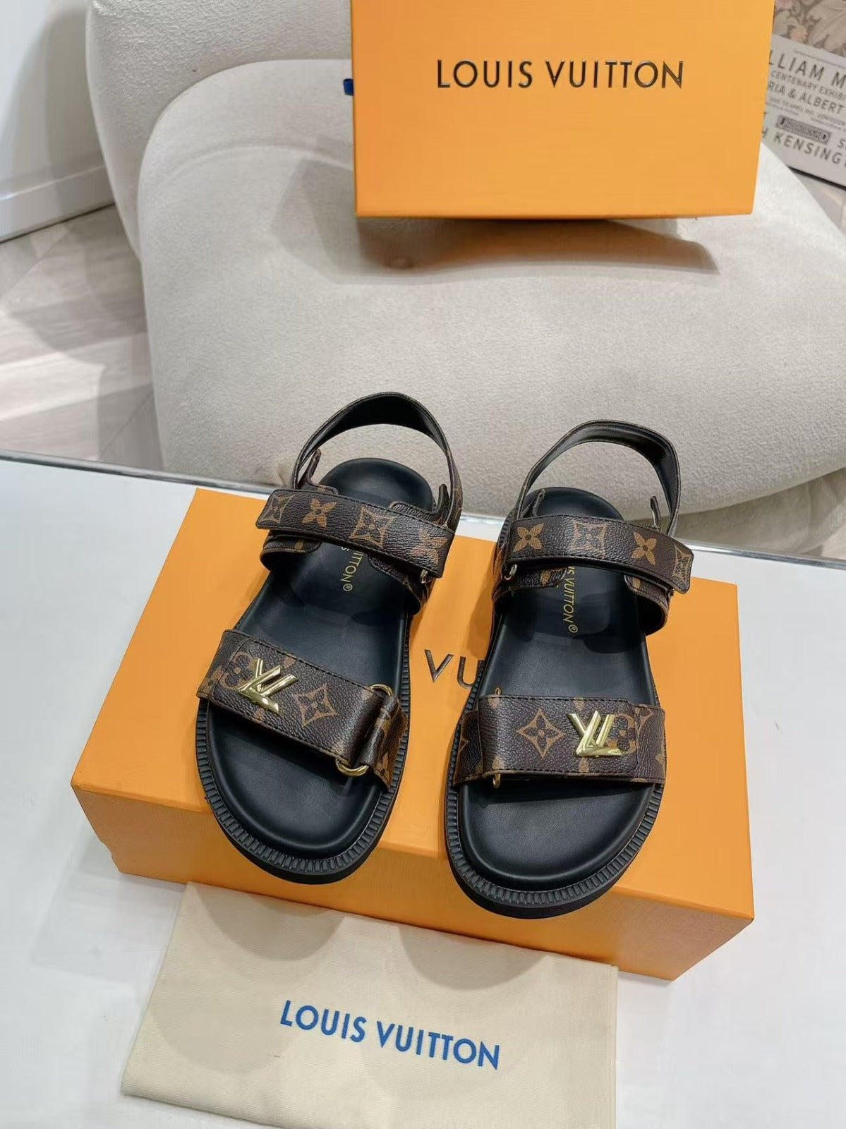 LV Sunset Comfort Flat  Sandals