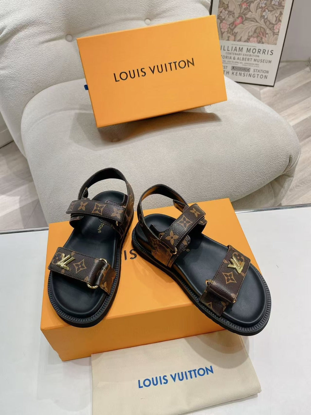 LV Sunset Comfort Flat  Sandals
