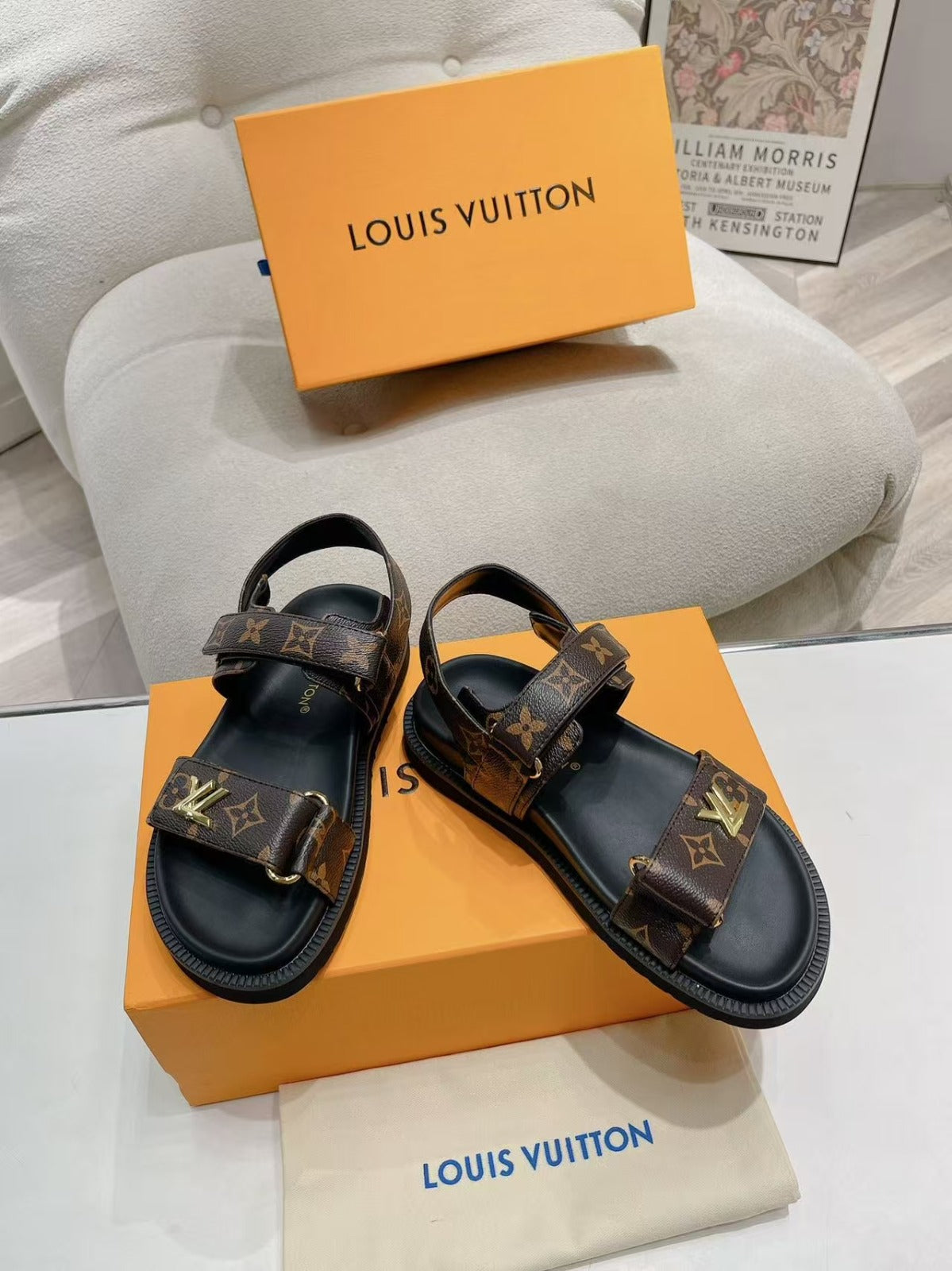 LV Sunset Comfort Flat  Sandals