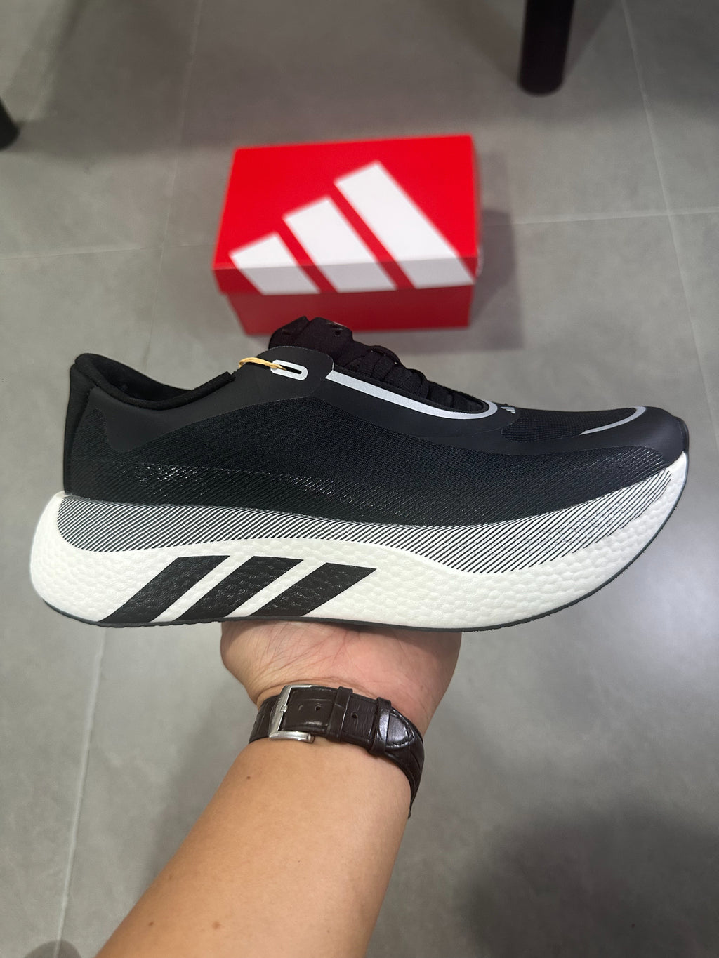 Adidas HYPERBOOST EDGE Running Shoes Black | White