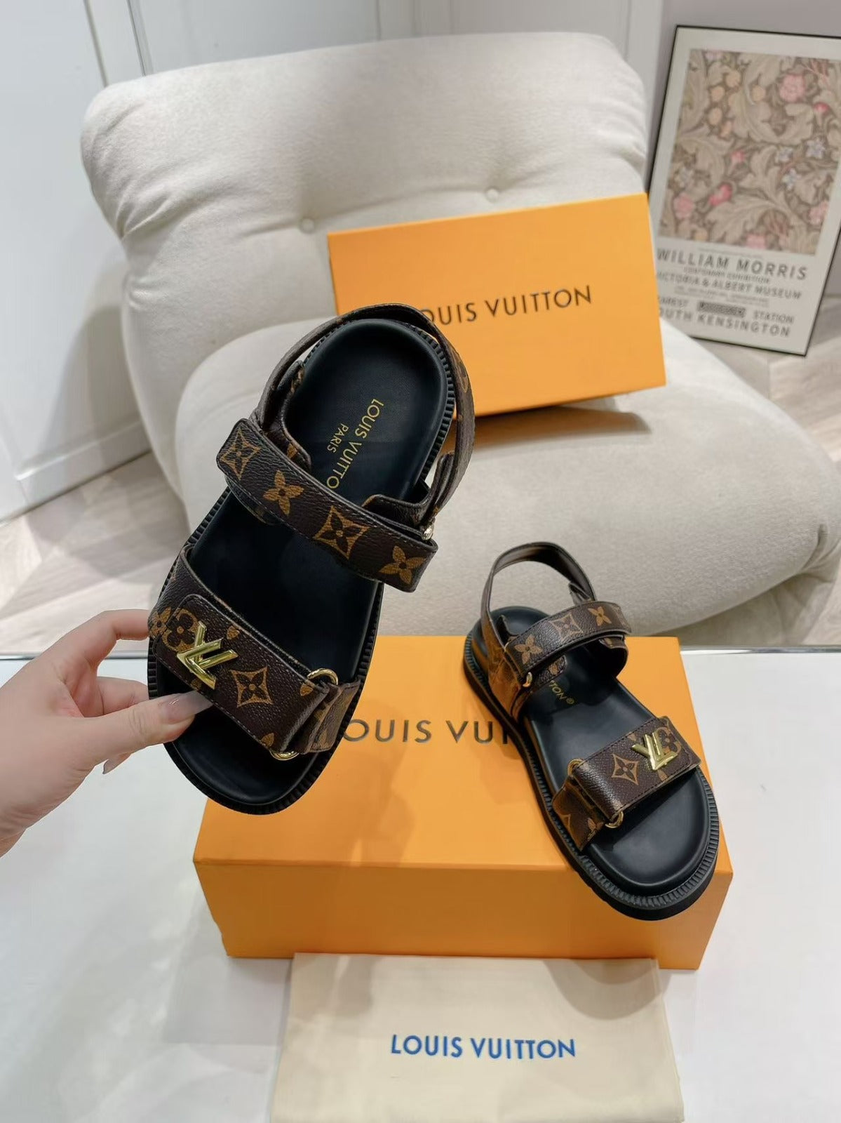 LV Sunset Comfort Flat  Sandals