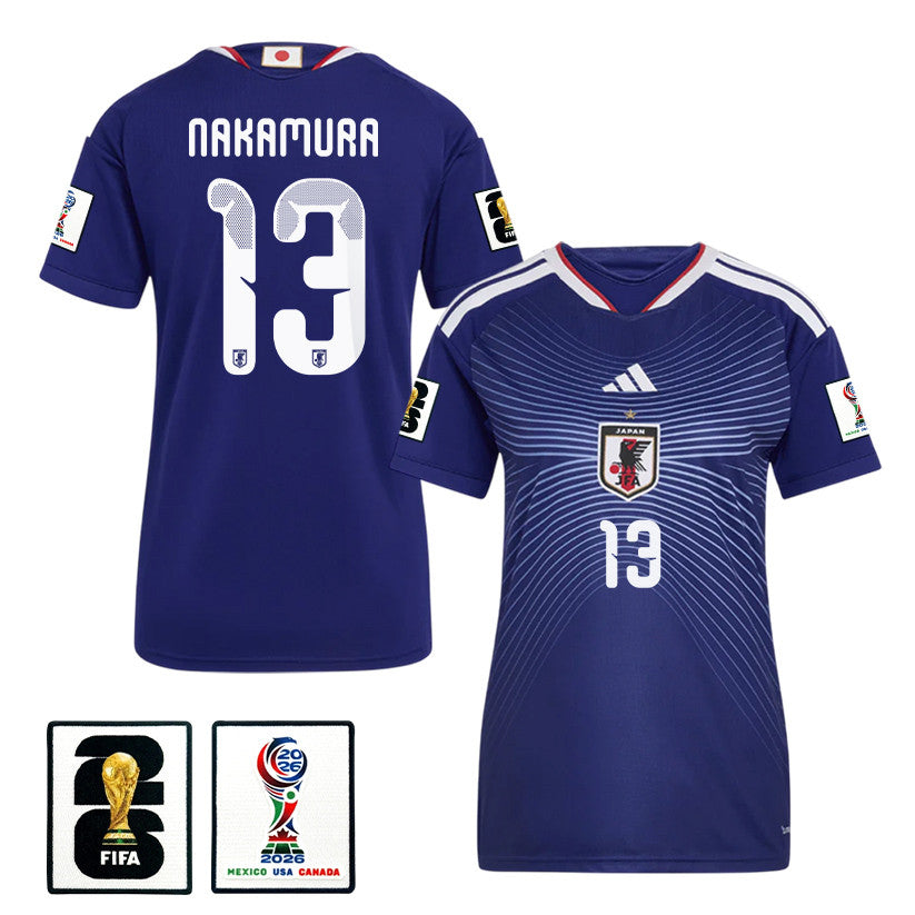 Keito Nakamura 13 Japan National Team 2026 Women's Home Soccer Jersey - Blue