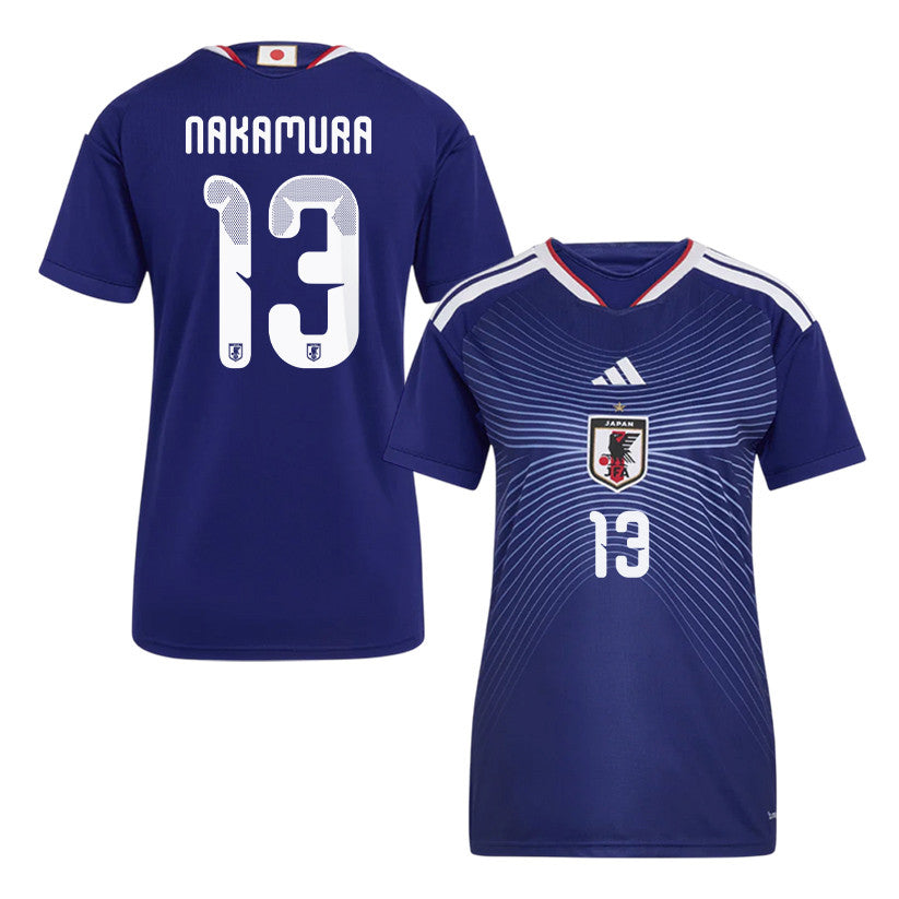 Keito Nakamura 13 Japan National Team 2026 Women's Home Soccer Jersey - Blue