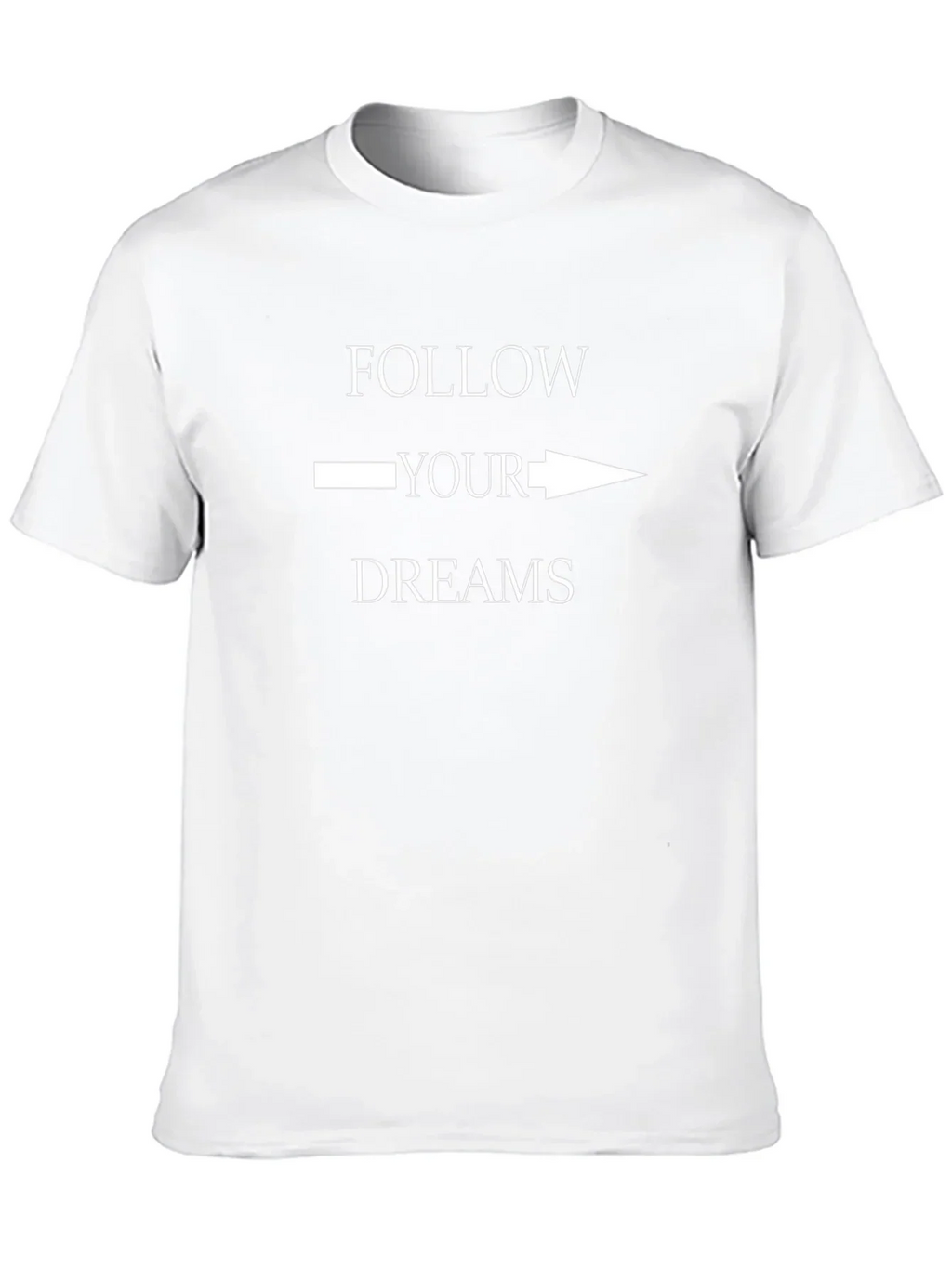 Follow Your Dreams Graphic Tee - Motivational Black T-Shirt