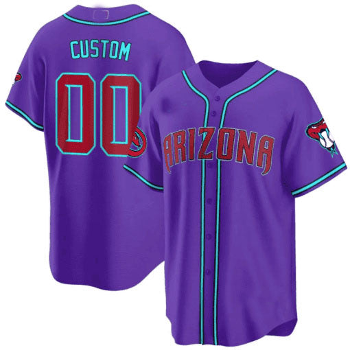 Arizona Diamondbacks 2024 Cool Base Custom Jersey V2 ��� Purple Baseball Jersey