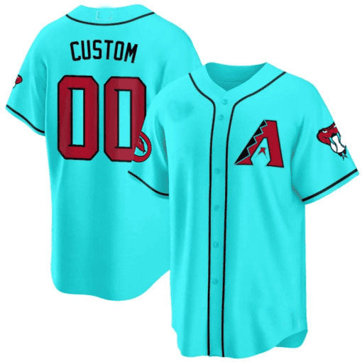 Arizona Diamondbacks 2024 Cool Base Custom Jersey V2 ��� Teal Baseball Jersey