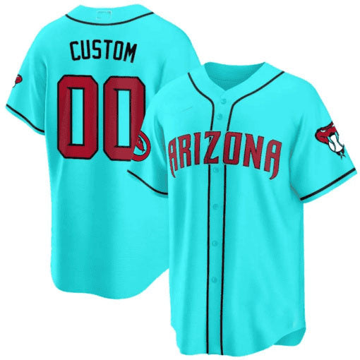 Arizona Diamondbacks 2024 Cool Base Custom Jersey V2 ��� Teal 2 Baseball Jersey