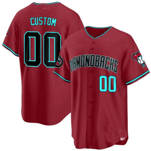 Arizona Diamondbacks 2024 Cool Base Custom Jersey ��� All Stitched-Red Baseball Jersey