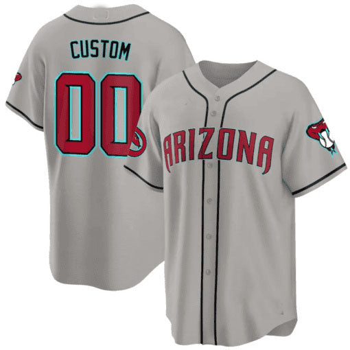 Arizona Diamondbacks 2024 Cool Base Custom Jersey ��� Gray Baseball Jersey