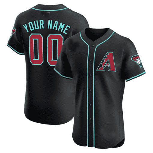 Arizona Diamondbacks 2024 Flex Base Custom Jersey Black Baseball Jersey