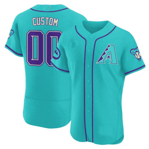 Arizona Diamondbacks 2024 Teal Purple Custom Jersey ��� Teal Baseball Jersey