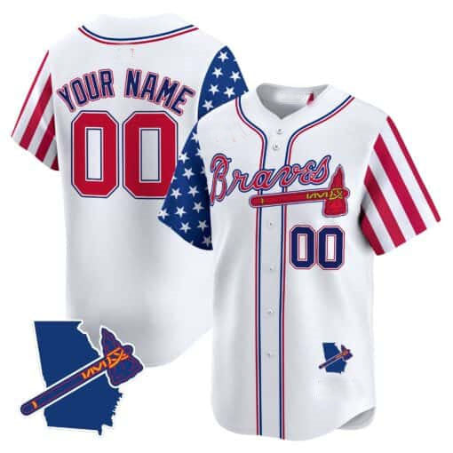 Atlanta Braves 2024 Independence Day Vapor Premier Limited Custom Jersey V2 ��� All Stitched Baseball Jersey