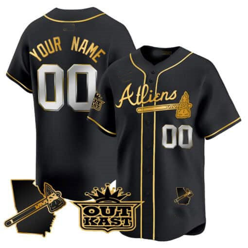 Atlanta Braves Atliens Vapor Premier Limited Custom Jersey V2 Black Baseball Jersey