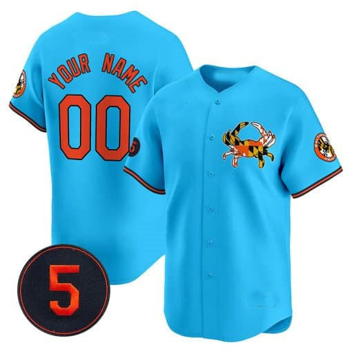 Baltimore Orioles Robinson Patch Vapor Premier Limited Custom Jersey V3  -  Blue Baseball Jersey