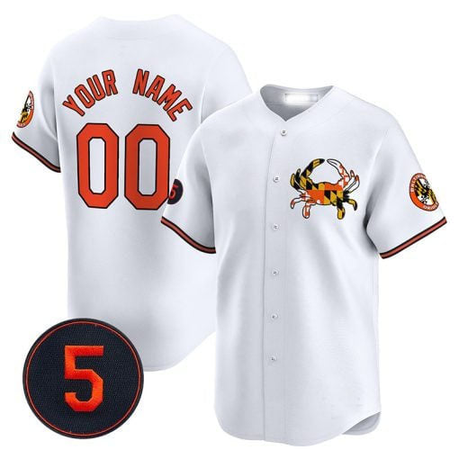 Baltimore Orioles Robinson Patch Vapor Premier Limited Custom Jersey V3  - White Baseball Jersey