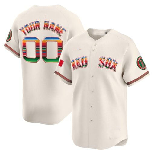 Boston Red Sox Mexico Vapor Premier Limited Custom Jersey  - Cream Baseball Jersey