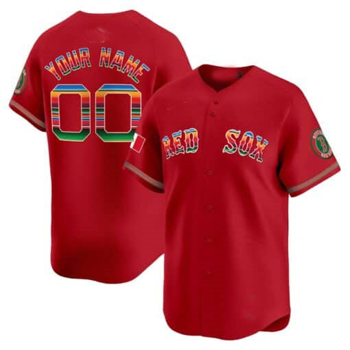 Boston Red Sox Mexico Vapor Premier Limited Custom Jersey  - Red Baseball Jersey