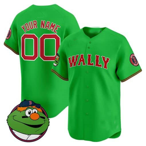 Boston Red Sox Wally Vapor Premier Limited Custom Jersey  -  All Stitched-Green Baseball Jersey