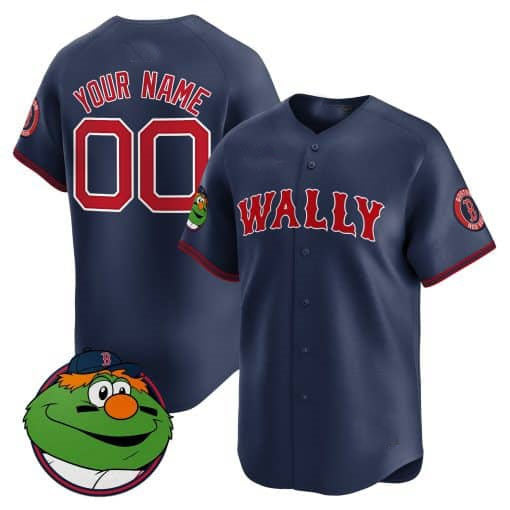 Boston Red Sox Wally Vapor Premier Limited Custom Jersey  -  Navy Baseball Jersey