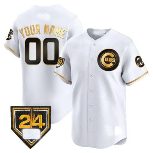Chicago Cubs 2024 Spring Training Patch Vapor Premier Limited Custom Jersey V2  -  All Stitched-White Baseball Jersey