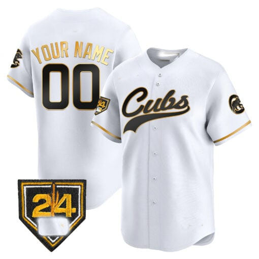 Chicago Cubs 2024 Spring Training Patch Vapor Premier Limited Custom Jersey  -  White Alternate Baseball Jersey