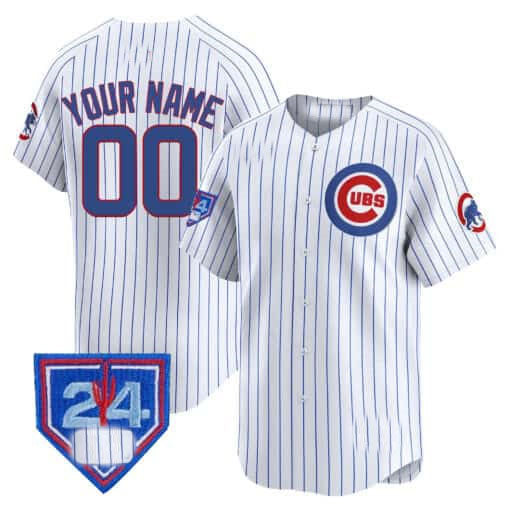 Chicago Cubs 2024 Spring Training Patch Vapor Premier Limited Custom Jersey  -  White Alternate Baseball Jersey