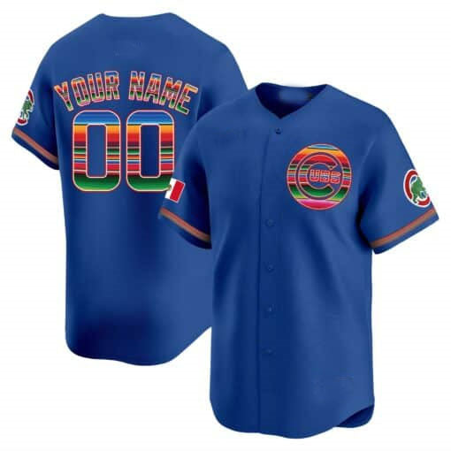 Chicago Cubs Mexico Vapor Premier Limited Custom Jersey  - Royal Baseball Jersey