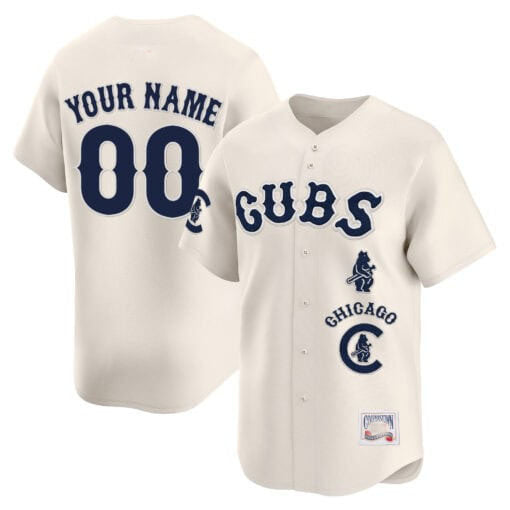 Chicago Cubs Special Vapor Premier Limited Custom Jersey - Cream Baseball Jersey