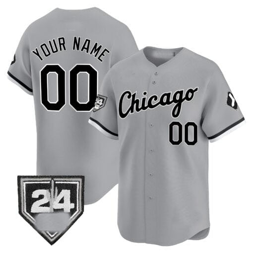 Chicago White Sox 2024 Spring Training Patch Vapor Premier Limited Custom Jersey  - Gray Baseball Jersey