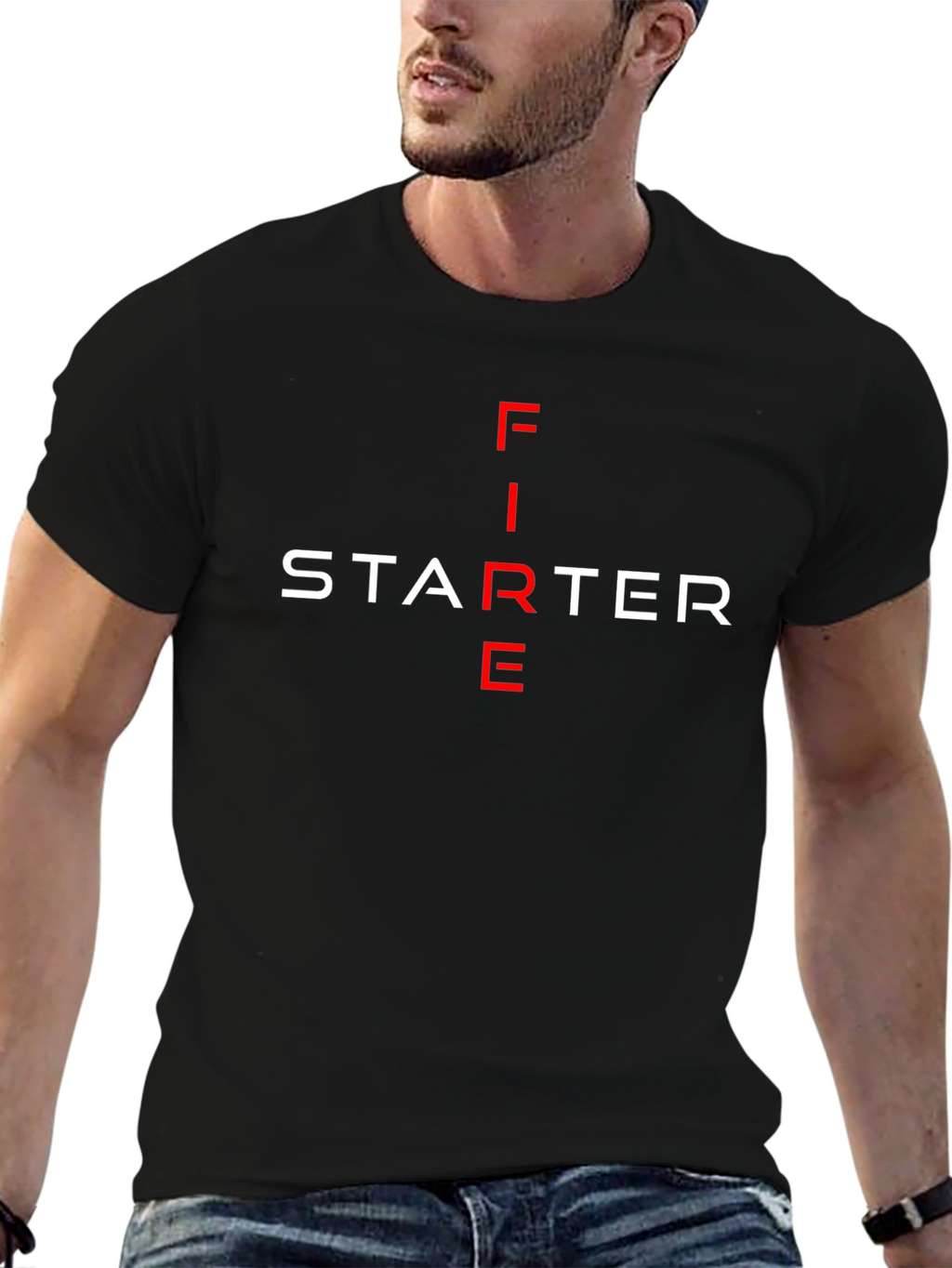 Fire Starter Graphic Tee - Black