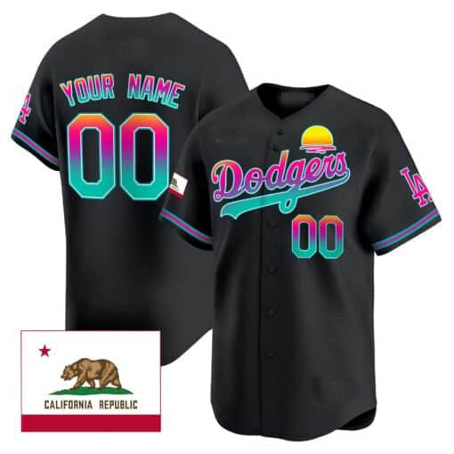 Dodgers 2024 Los Angeles City Style Vapor Premier Limited Custom Jersey Black Baseball Jersey