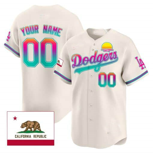 Dodgers 2024 Los Angeles City Style Vapor Premier Limited Custom Jersey  Cream Baseball Jersey