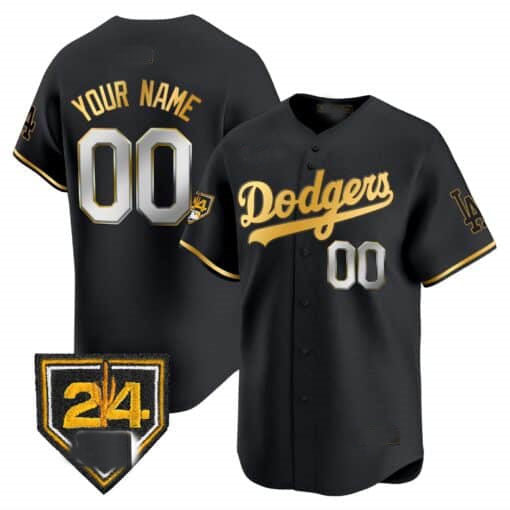 Dodgers 2024 Spring Training Patch Vapor Premier Limited Custom Jersey  All Stitched-Black Baseball Jersey